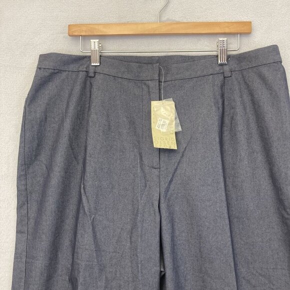 Sigrid Olsen Sport Pants Womens 18W Cropped Capri Beaded Summer Citrus Indigo - Picture 4 of 12